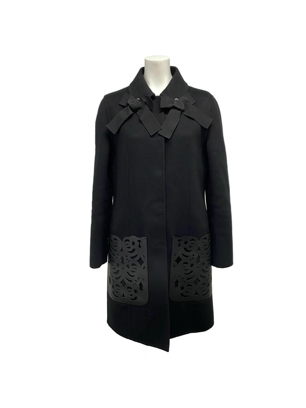 Fendi W1D Black Outer Fabric] Wool #278928F92B